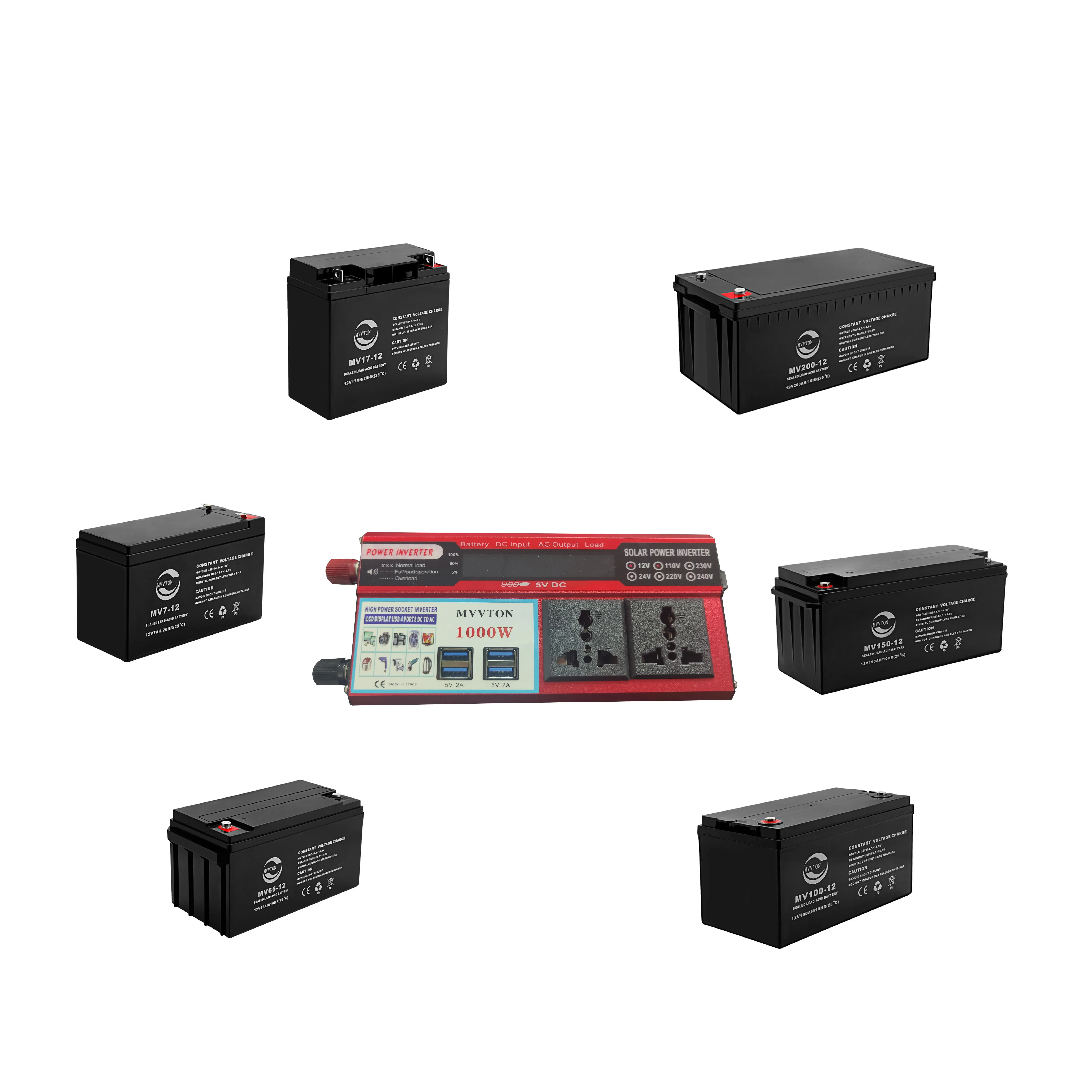Новый продукт инвертор MVVTON 12 В DC к 220AC 1000 Вт чистый синусоидальный одиночный выходной Тип