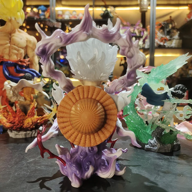 Фигурка Аниме One Piece 18 см Sun God nikgear 5 Luffy экшн-Фигурка Обезьяна D статуя бюста ПВХ Коллекционная модель