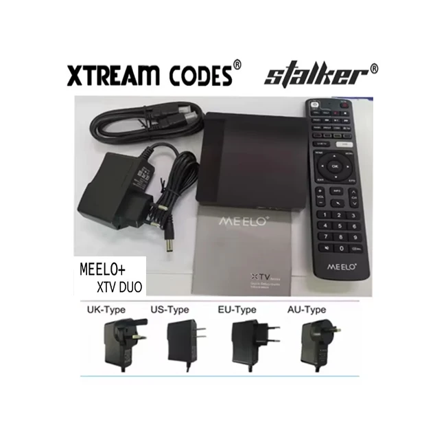 Free shipping 24hour streaming IPTV Box 4K Stalker XTV DUO Android TV Box Android 11 2G16G 5G Dual WiFi Set Top Box MEELO
