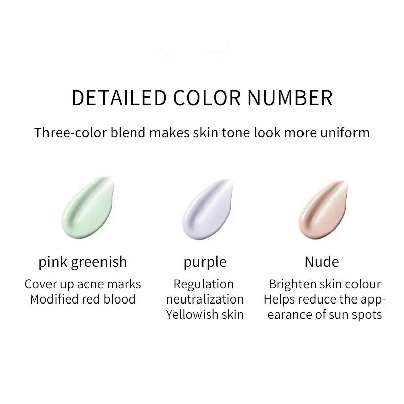 Popular Trend Cosmetic Products Three Colors Primer Moisturize Brightening Makeup Base
