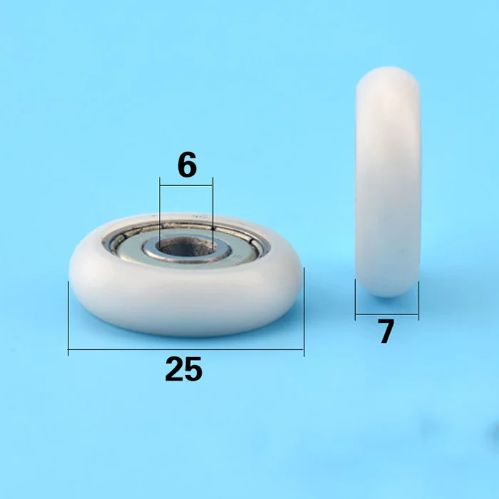 5*22*6 mm POM Plastic Coated Ball Bearing 625zz for Sliding Door and Windows Roller Pulley