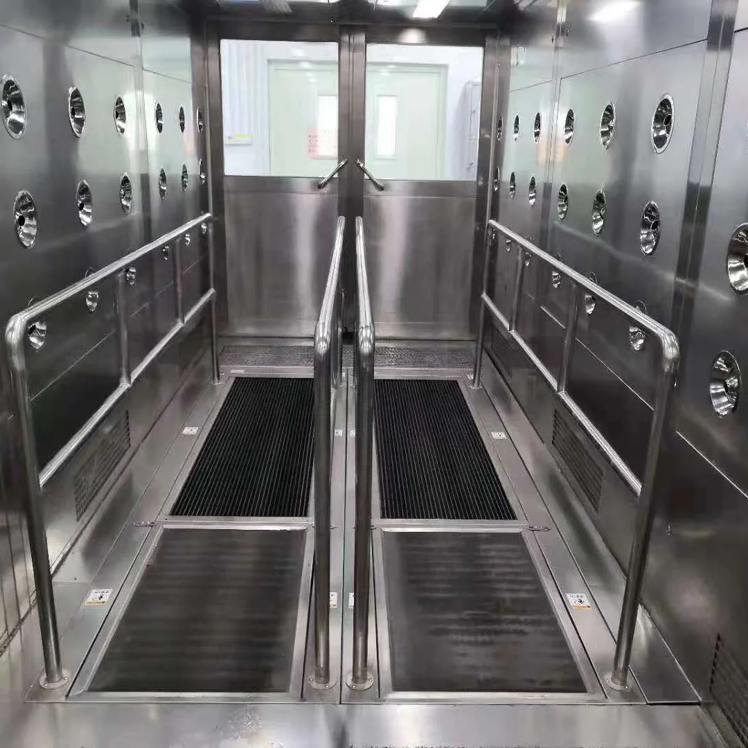 Personal cleaning shoe sole cleaning equipment with air shower clean room entrance solution manufacture