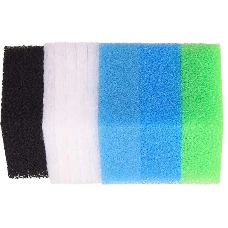 Сменный Набор губки для аквариума, полиуретановый фильтр из пены для садового пруда