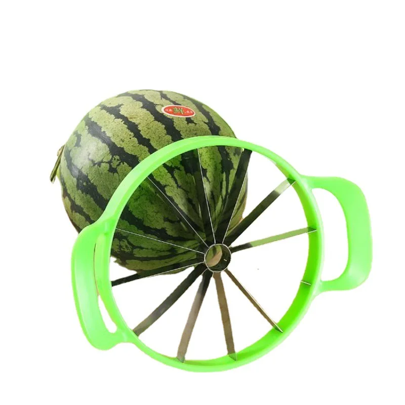 Kitchen Watermelon Slicer Creative Melon Cutter Knife 410 Stainless Steel Fruit Cutting Slicer Practical Tools