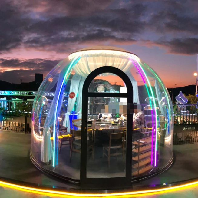Custom size outdoor See Through Bubble Tent Clear Igloo Geodesic Dome House