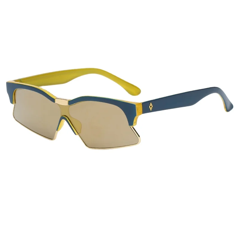 
New Fashion One-piece Sunglasses Retro Small Frame Irregular Sunglasses Outdoor Sports Sunshades 2021 