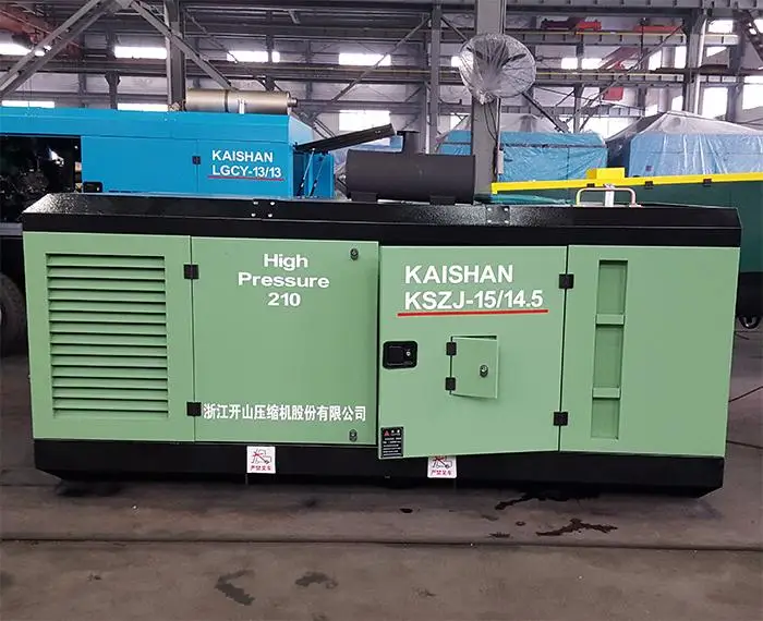 Hot sale  driven diesel portable screw air compressor