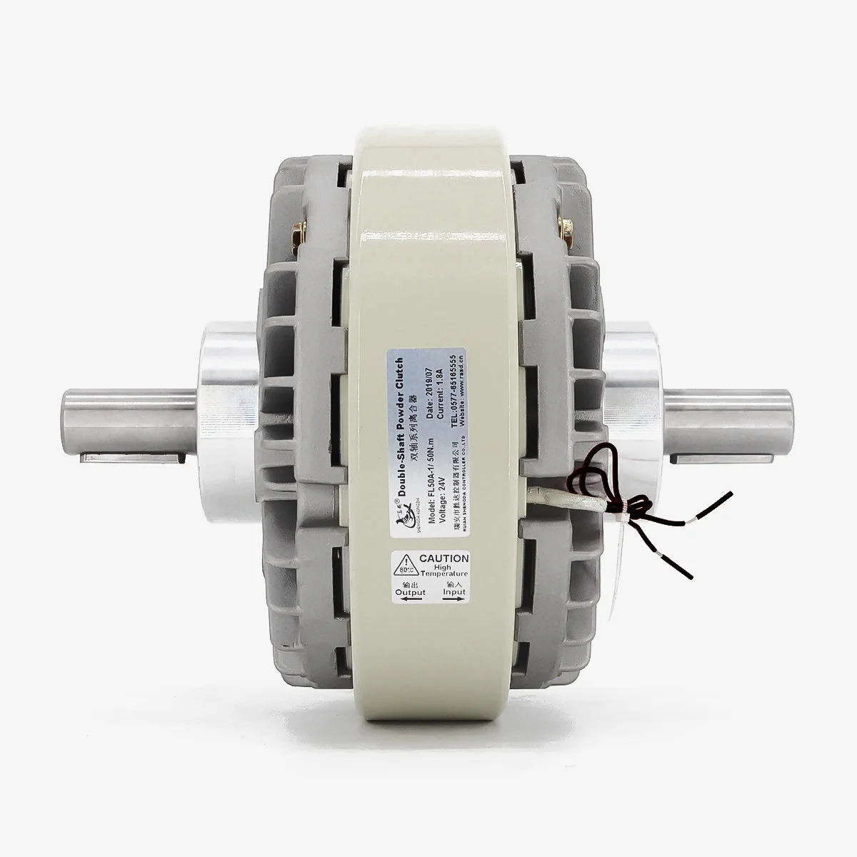 SHENGDA FLA-1Y Factory Supply Double-Shaft Magnetic Powder clutch Magnetic clutch for printing machine spare part