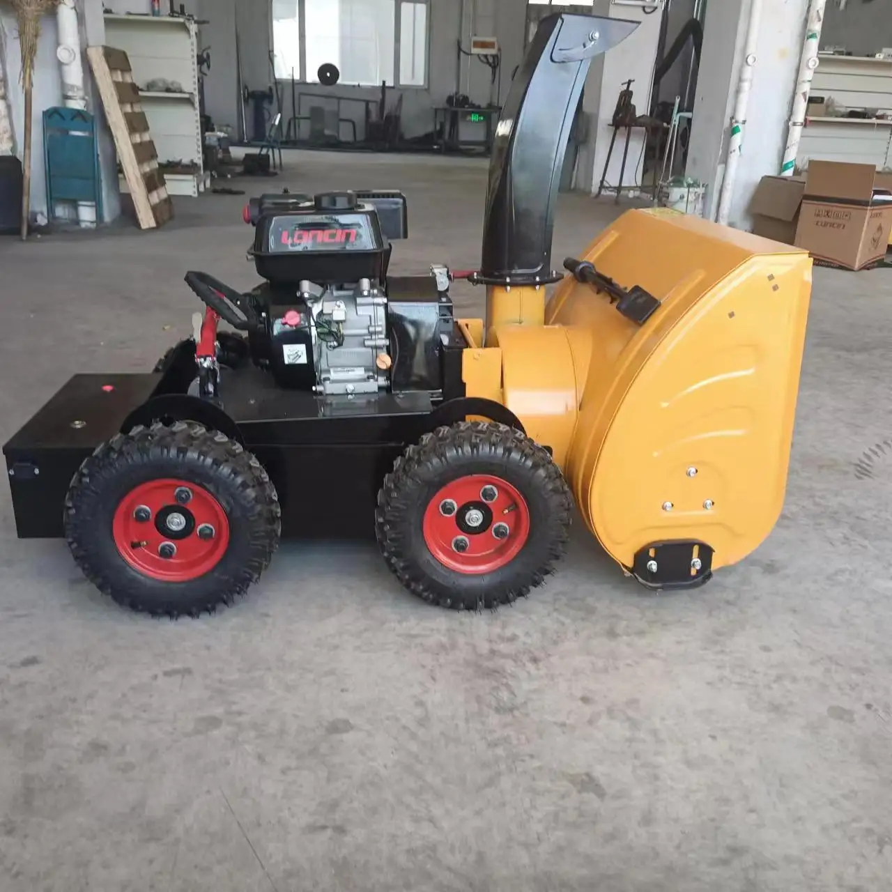 Multifunctional remote control road snow thrower municipal engineering road snow sweeper