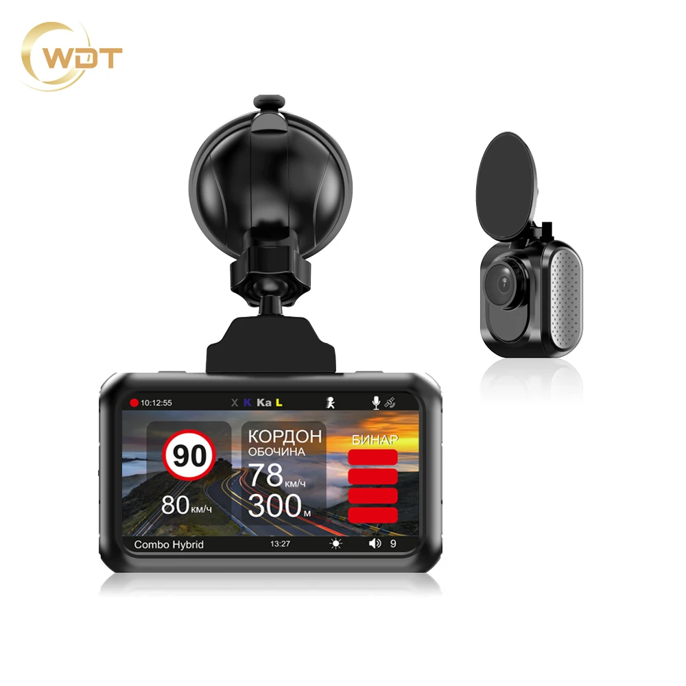 Magnetic Radar Detector 3 in 1 Car Dvr GPS  1440P  Speed Camera WDR Car Detector built in Wifi