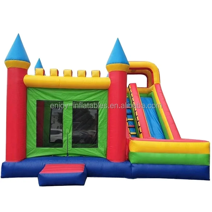 Commercial grade 4in1 kids inflatable princess bounce house made of 0.55 pvc tarpaulin from Guangzhou inflatables