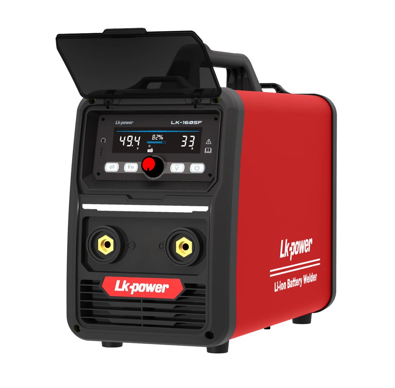 Ten level protection portable battery welder without extension cord for outdoor use