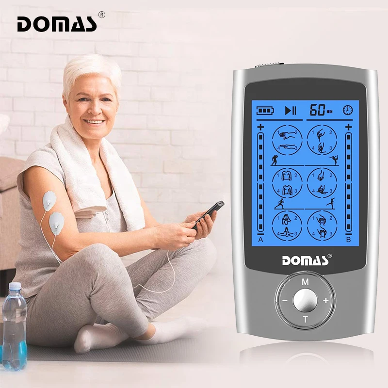 DOMAS Mini 2 Channel  Muscle Stimulator Slimming Machine Fitness Therapy  Massager ems tens