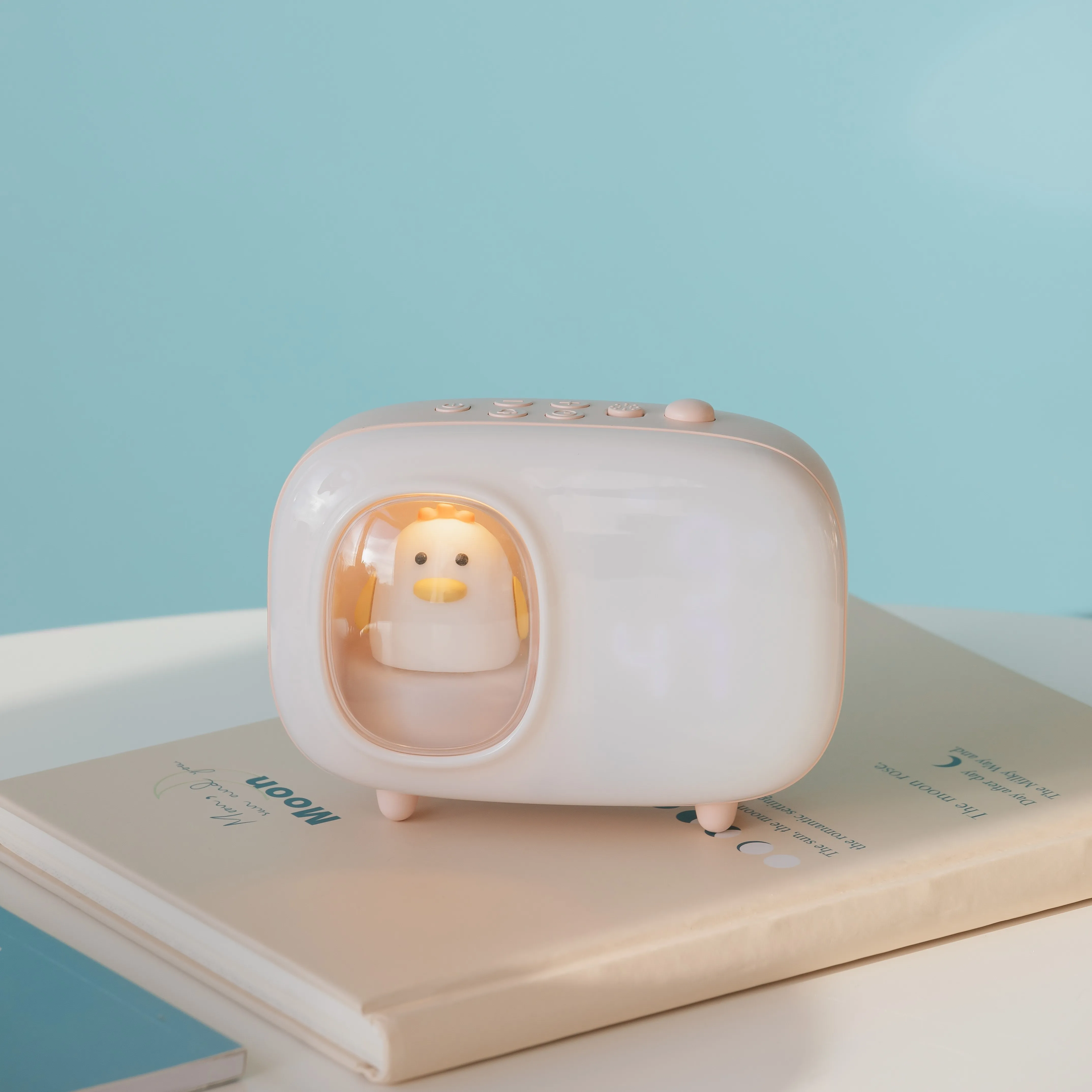 2021 new home bedroom children student charging alarm clock ringtone cute pet cabin night light alarm clock