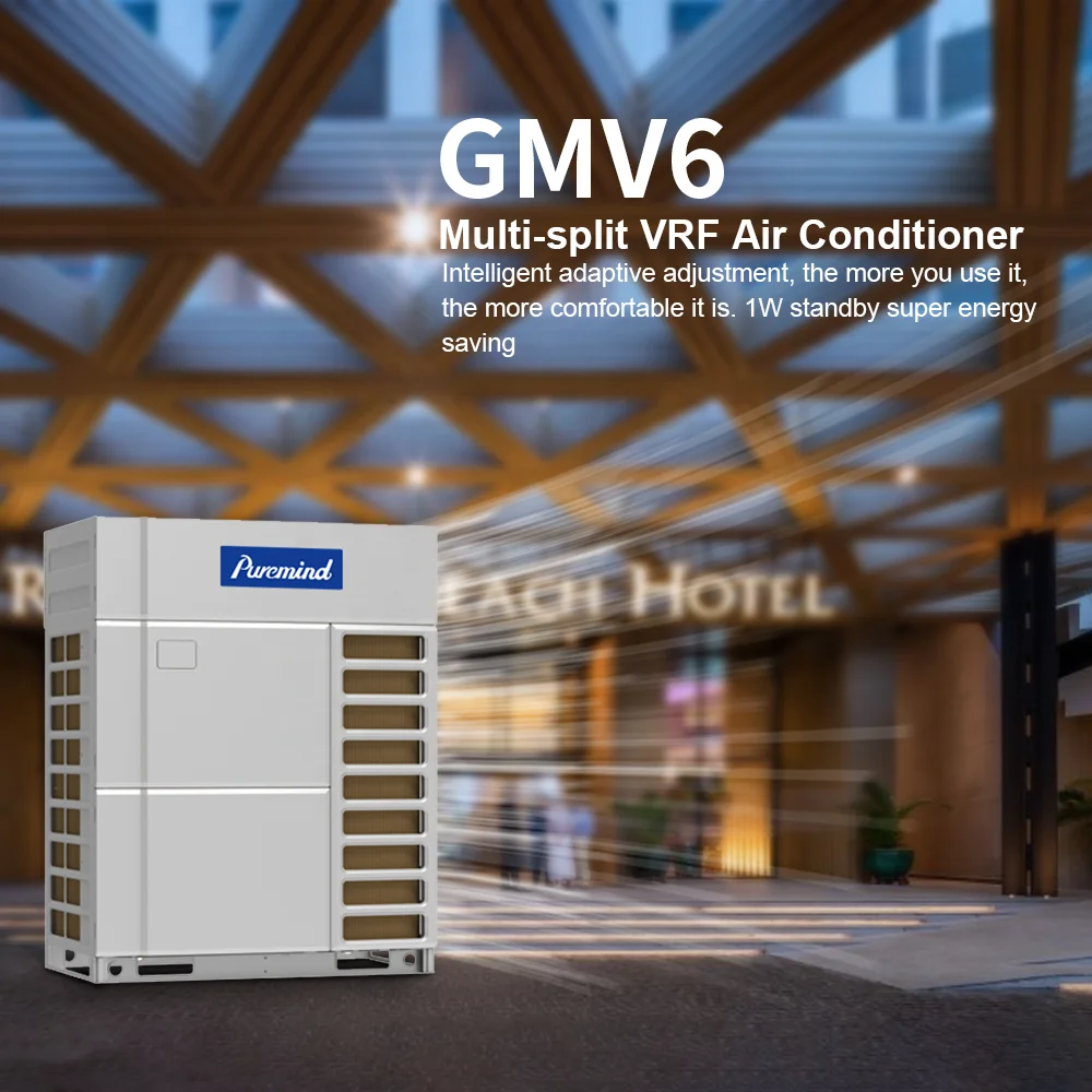 Puremind America Customized OEM Central Air Conditioner Multi Zone VRV VRF DC Inverter Compressor Cooling Heating Air Condition