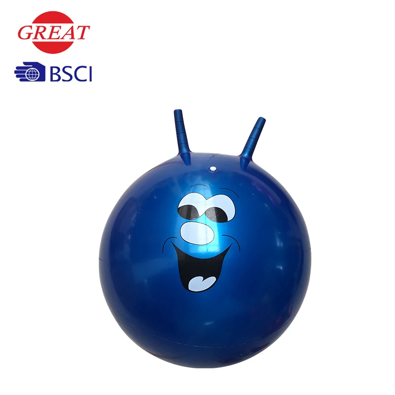 Plush cover pvc kid animal balance jumping monster hopper ball