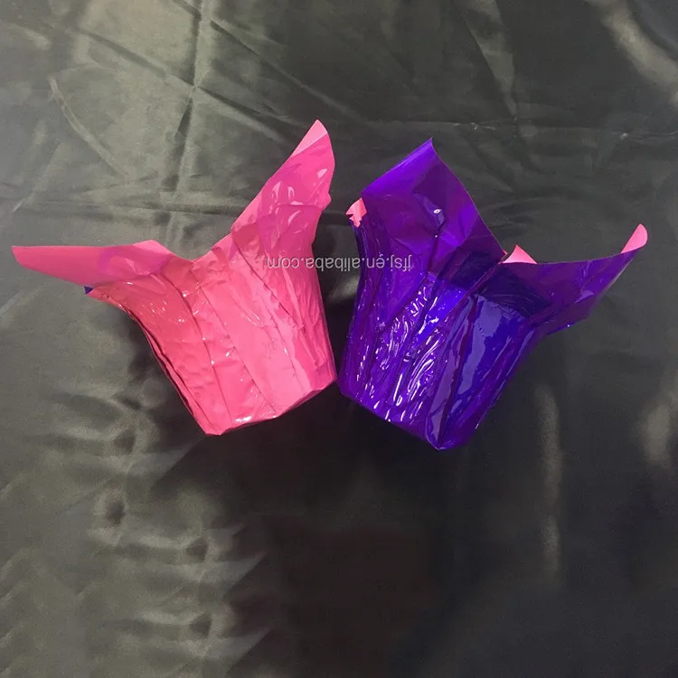 Hot Selling Cheap Custom Wholesale New Style Design Color Plant Pot Cover Plating Aluminium Film Plastic Flowers Pot Cover