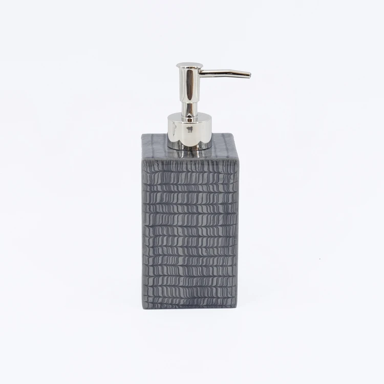 new products Grey Plastic Bathroom Vanity Accessory Set