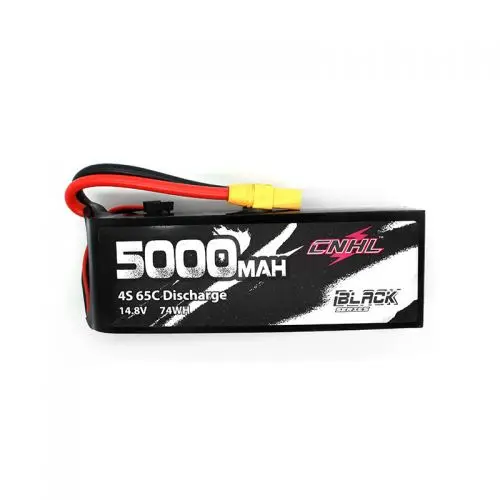 CNHL Black Series 5000mAh 14.8V 4S 65C Lipo Battery With XT90 Plug for Airplane Helicopter Jet Edf Speedrun