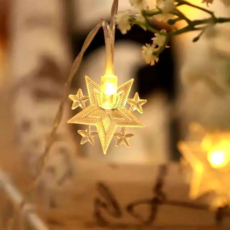Santa Claus outdoor indoor bar cafe decorate fairy lampara neon sign christmas holiday string bulb Christmas Curtain Lamp