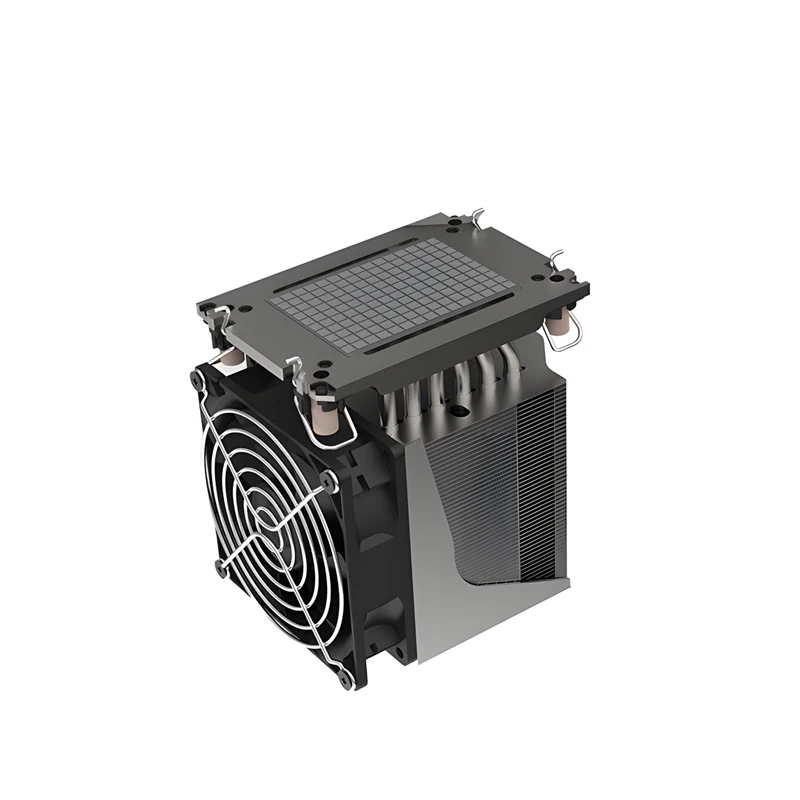 Xinhao Custom Lga4189 400w 4u Square Tower Fan Cooling Copper Base Aluminum Fin With 6 Heat Pipe  For Data Center Server Cooler