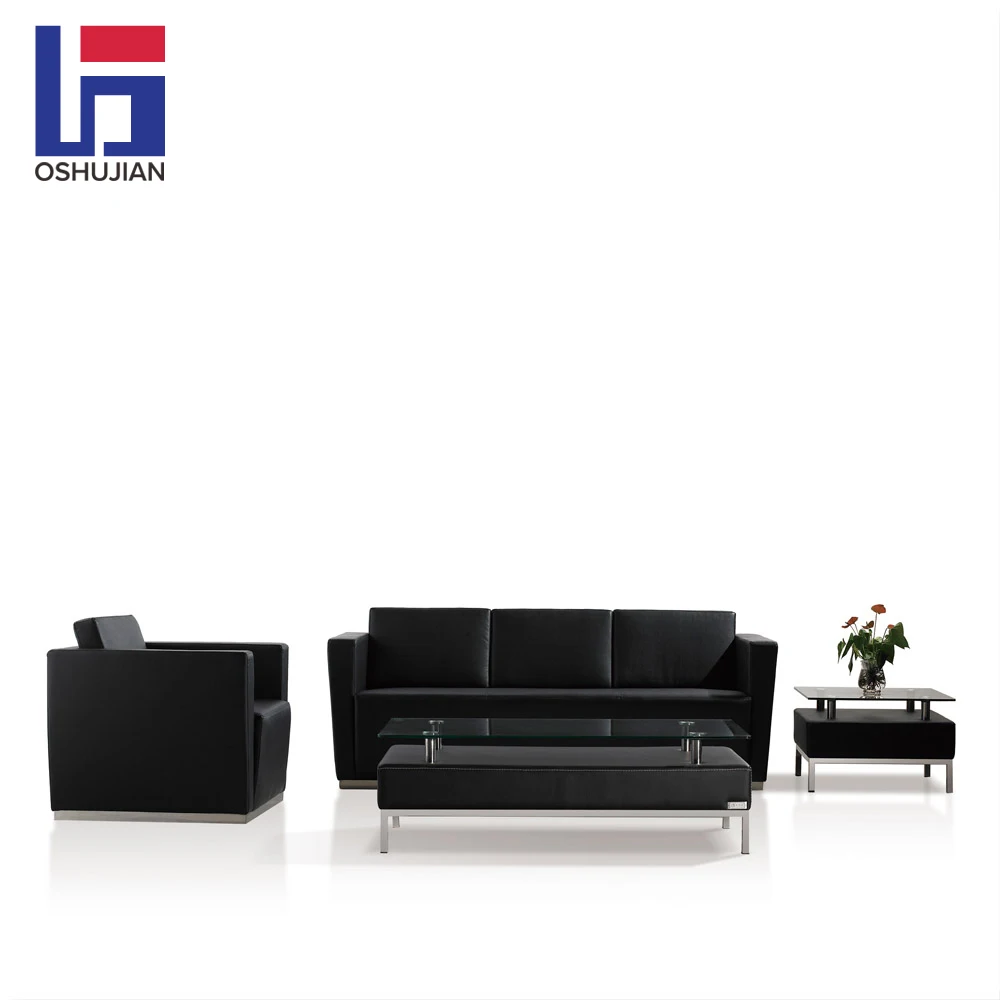 Factory directly modern Popular leather office reception leather waiting room sofa picture
