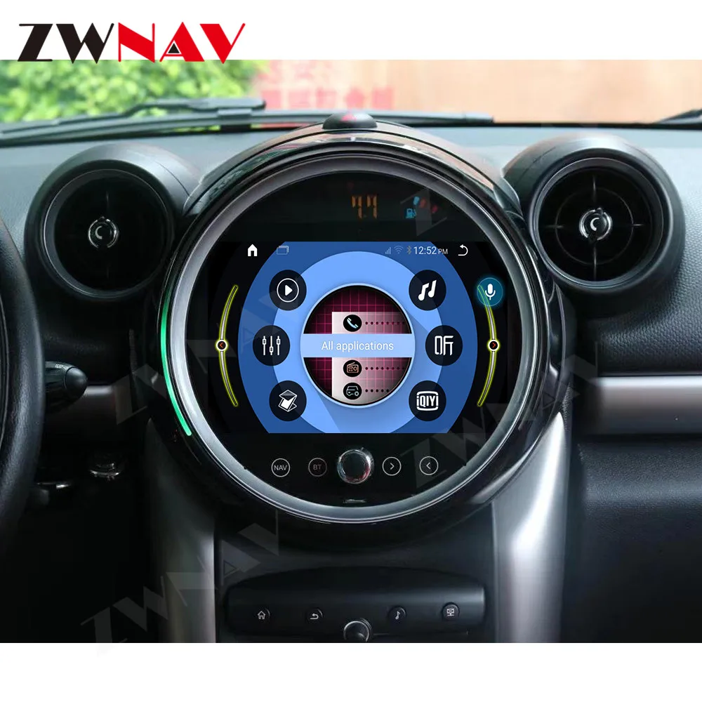 ZWNAV Touch Screen Android 12 Car DVD Player GPS Navigation With Carplay Stereo Radio For BMW Mini Car Video Player