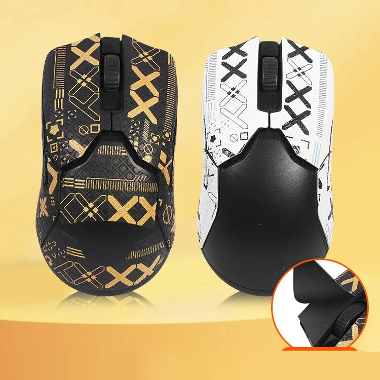 Printed Suede Full / Half cover Mice Sticker Anti-Slip Mouse sticker For  Viper V2 Pro Lightweight Wireless Gaming Mouse