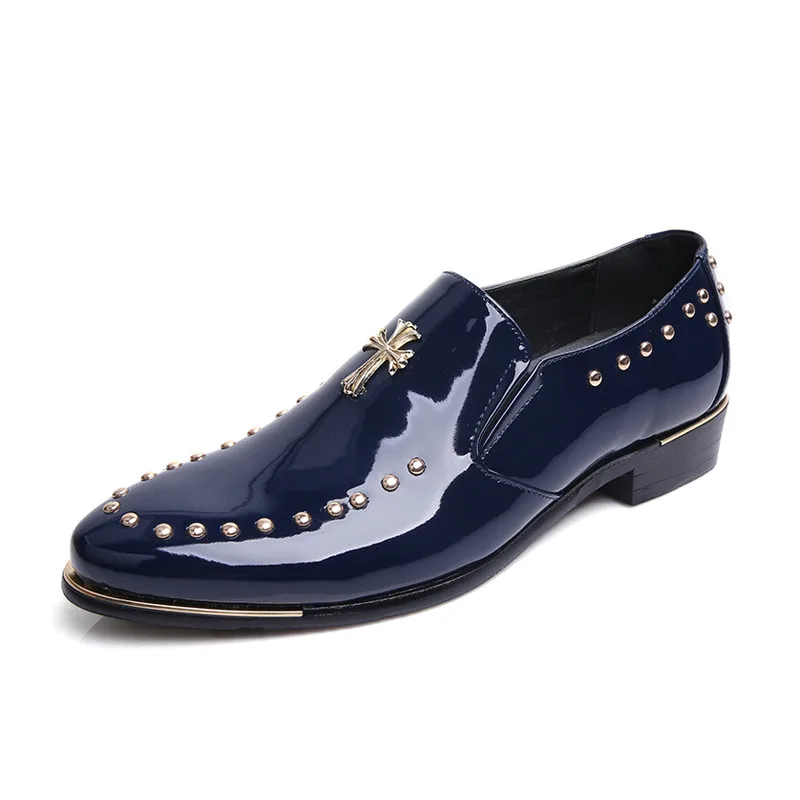 Custom Shoes Bespoke Fashion Man Black Brown Shoe For Men Luxury Casual Walking Style Shoes PU Leather Mens Loafers