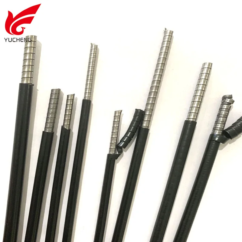 double/single spring flat wrap steel cable double wire tube DS  no or with extruded plastic liner 1P 2P outer casing