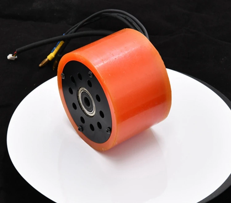 Freerchobby 1500W 83mm 90mm single hub motor kits with vesc 6 and remote controller for skateboard/scooter/robotic/machine