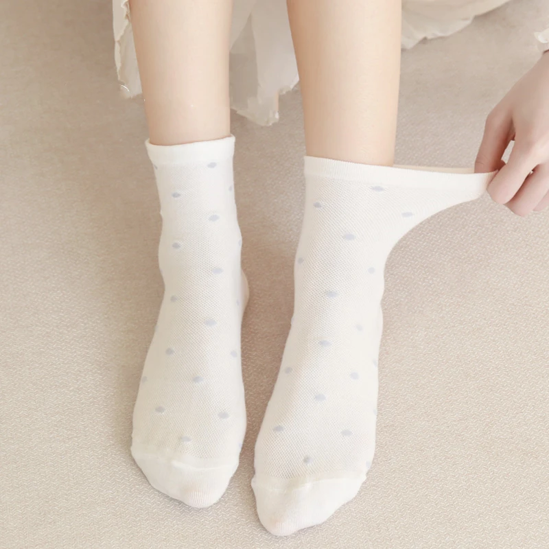 Women Loose Welt Cotton Socks Pregnant Skin Friendly Crew Socks Ladies Nursing Circulation Diabetic Socks