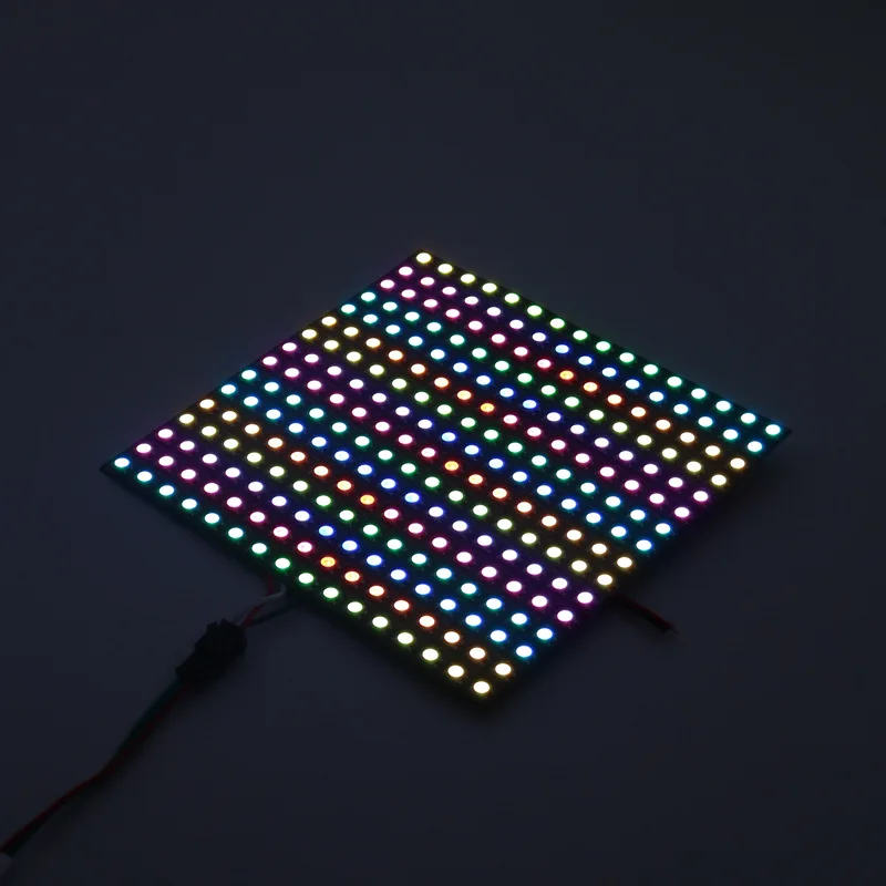 Уличный травяной Черный pcb 8x32 пиксельный шаг 10 мм RGB ws2812 гибкий светодиодный точечный матричный Противоскользящий кольцо трава резиновый коврик для игровой площадки