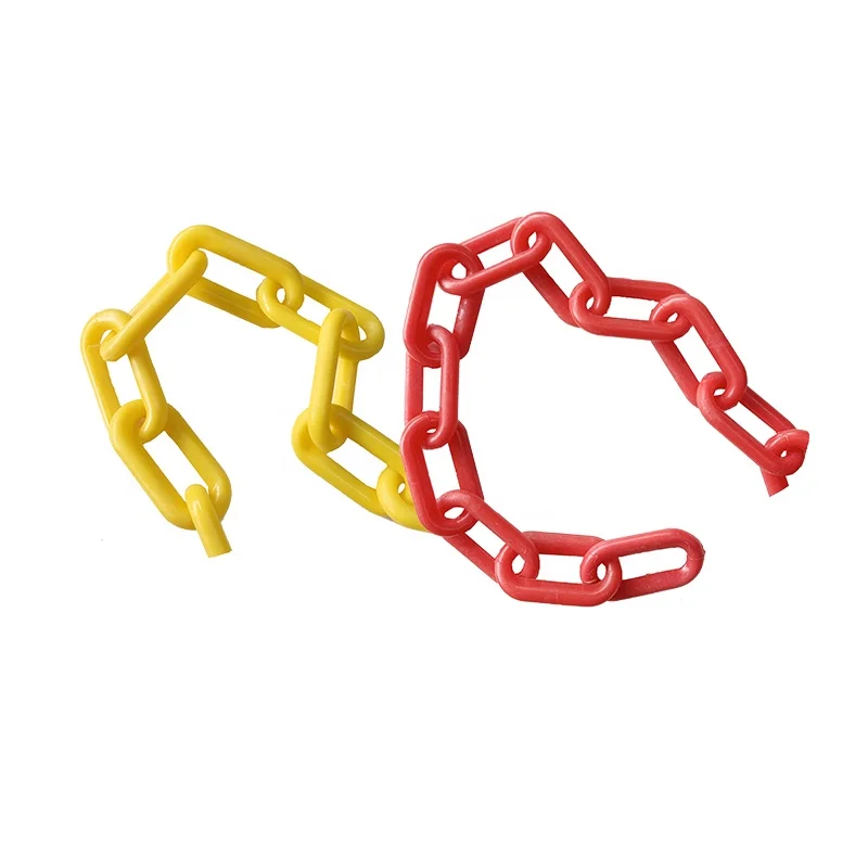 6mm Diameter Polyethylene PE Traffic Road Safety Plastic Link Chain
