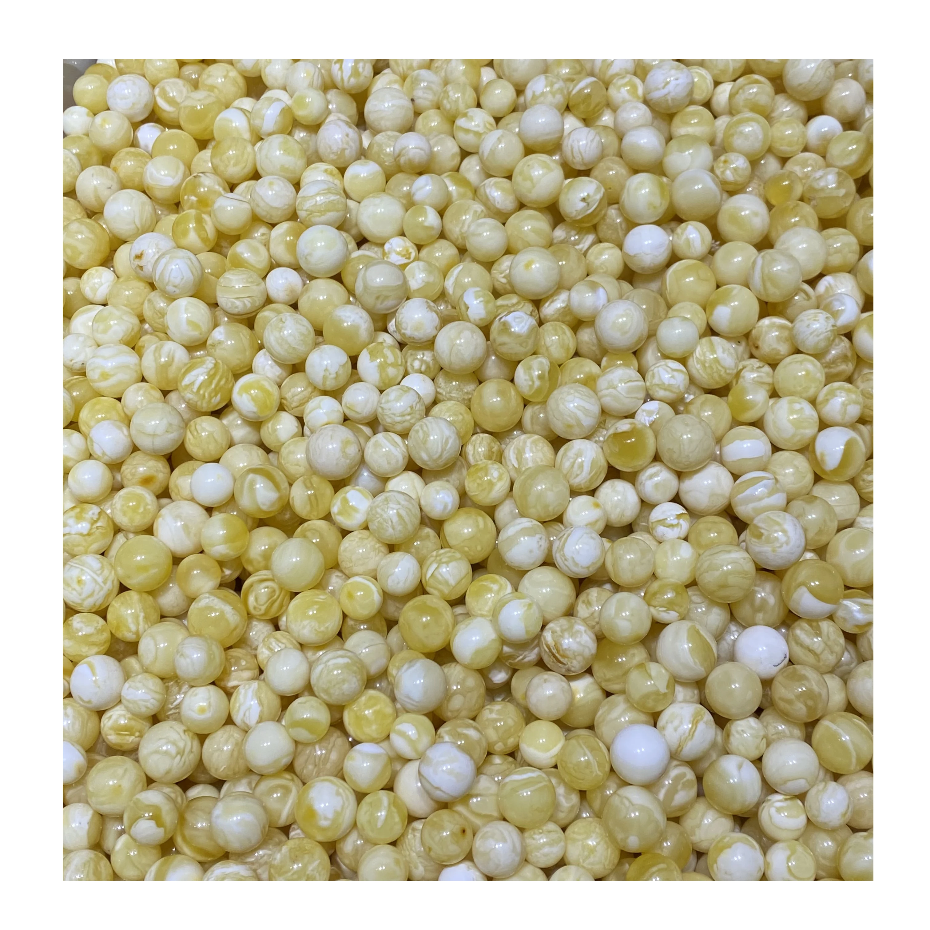 Natural Baltic amber tiger white beads diameter 10-14mm High quality porcelain white beads Russian Amber