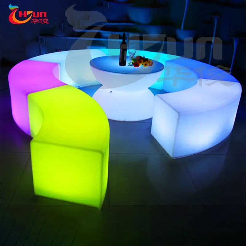 2021 China factory hot selling banquet bench furniture/ lit up led stool outdoor furniture for Sale