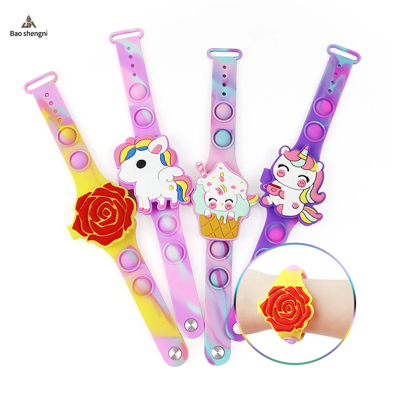 Wholesale Kids Natural BPA Free Silicone Watch Cute Cartoon LEDDigital Children Watch For Boys Girls