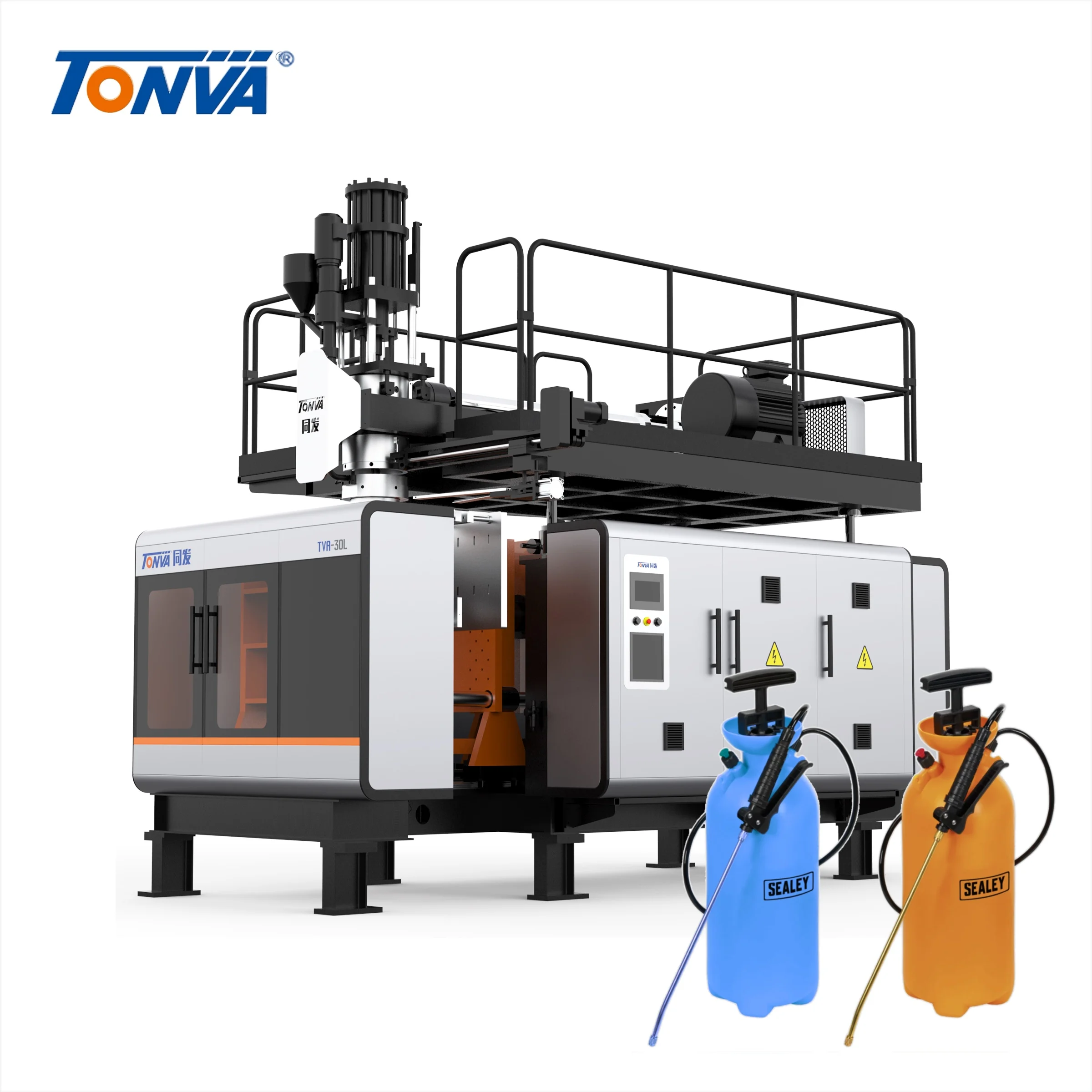 plastic spray blow molding making machine