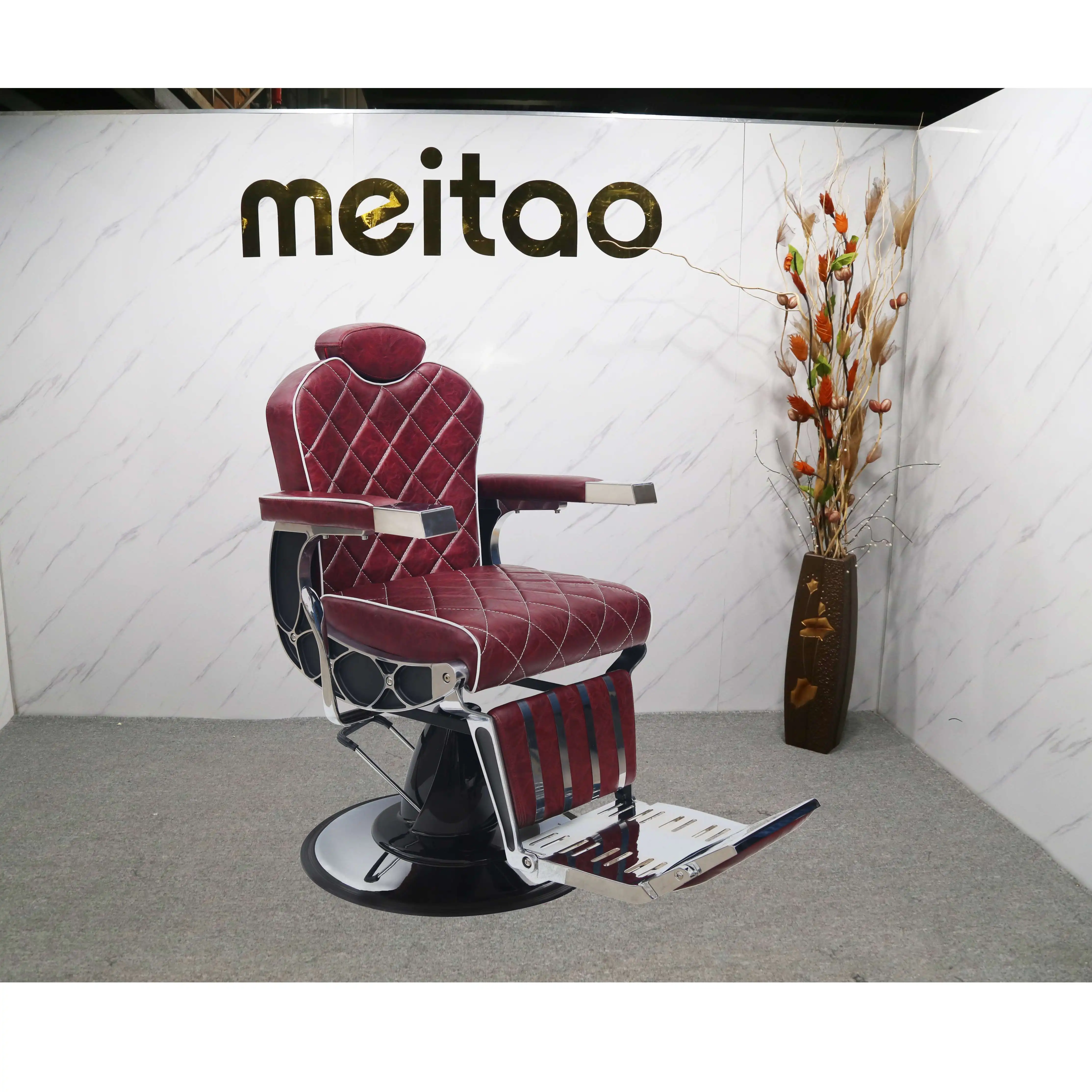 Factory Supply Elegant Style Hydraulic Pump Salon Stylist  Barber Chairs For Sale