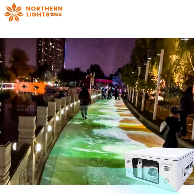 Outdoor Immersive Lighting 3d Holographic Interactive Floor Projection Projector Gaming System