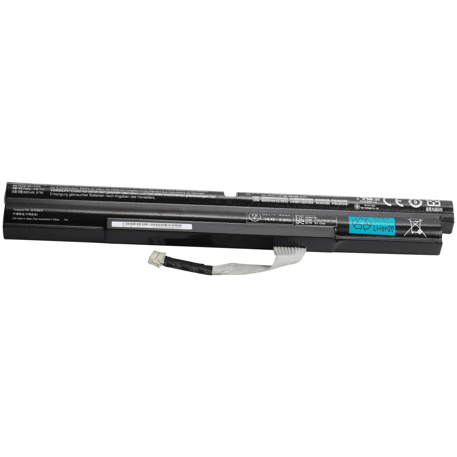 Original AS11B5E Laptop Battery for Acer Aspire 5951 8951 5951G 8951G Ethos 5943G 8943G AS5951G AS8943G AS8951G 14.8V 87Wh