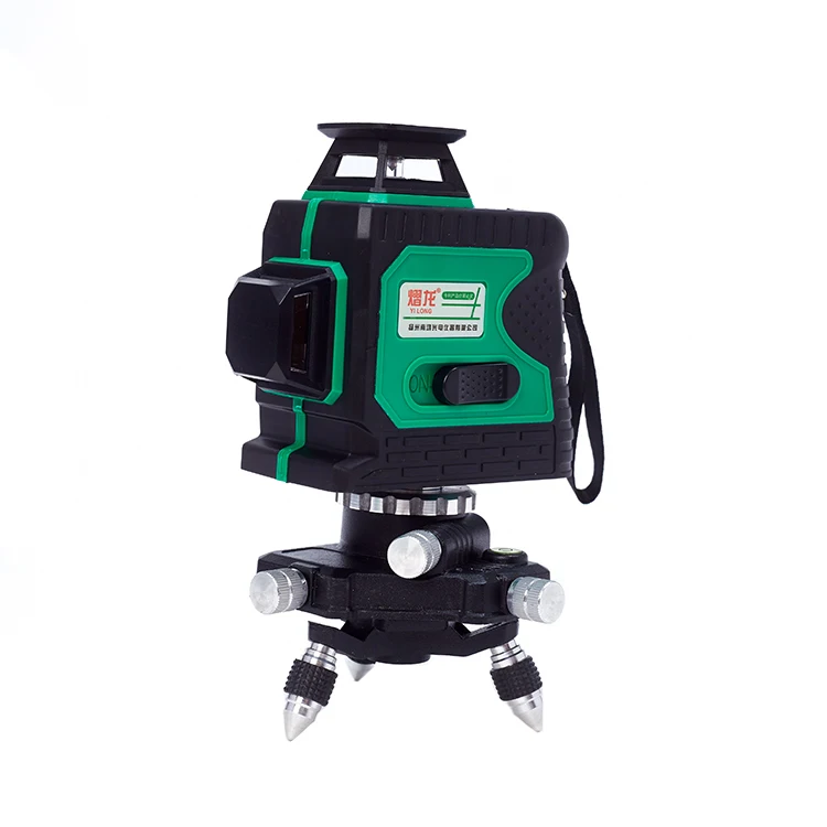 Yilong линия 12 3D зеленый лазерный луч вращающийся автоматическое само-Выравнивающий уровень