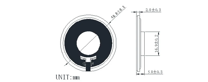 Free sample small loudspeaker unit headset dynamic horn 16ohm 1w 40mm earphone speaker