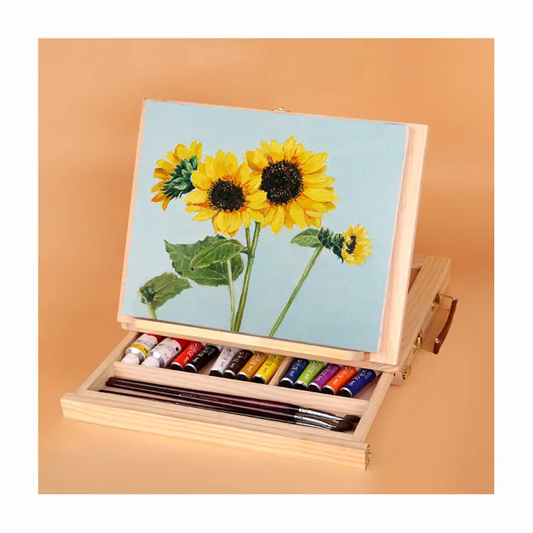 wooden art easel canvas display table easel table top easels wholesale