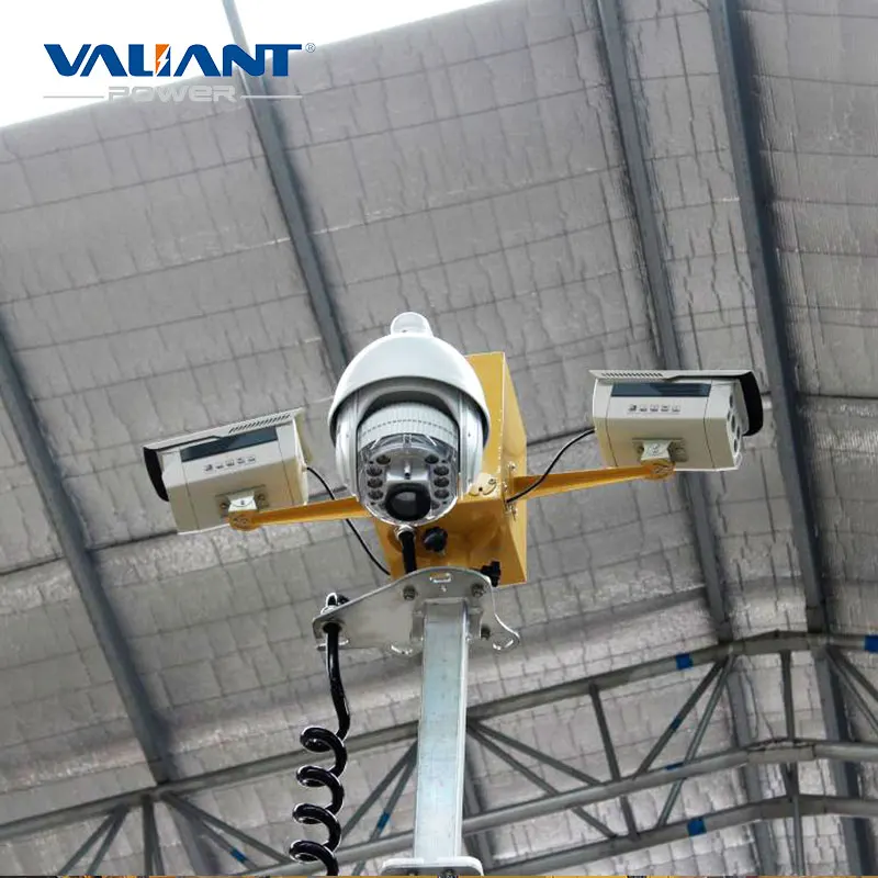 Mobile Surveillance Trailer with Security Sysstem