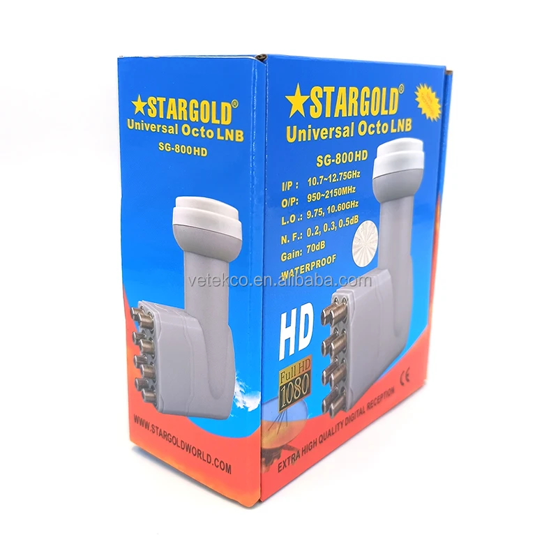 High Gain 1080 Ku-Band LNBF universal octo stargold lnb ku band