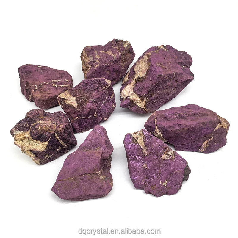 Factory Price  Natural Purpurite Stone Crystal Raw Rocks Natural Purple Purpurite Roug
