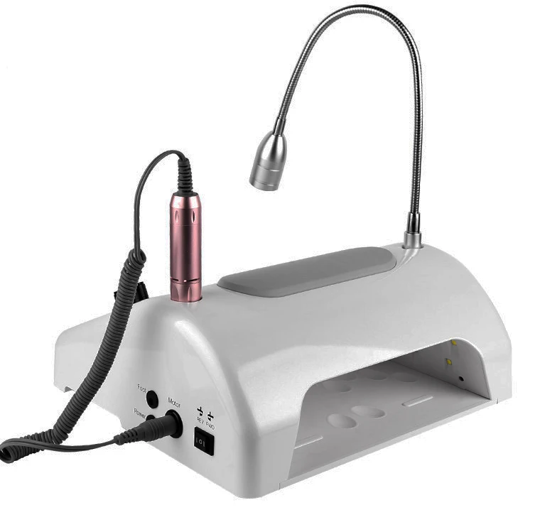 Аппарат для дизайна ногтей 5 в 1, 48 Вт/96 Вт, пылесборник, светодиодная настольная лампа, пылесос для ногтей, ручка для маникюра