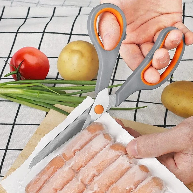 8 Inch  Shearing Comfort Grip Handles Multipurpose Scissors Premium Stainless Steel Blades  Craft Scissors