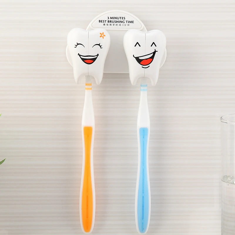 Wall Mount Bathroom Accessories Personal Care Other Bath&Toilet Supplies Bathroom Products Plastic Suction Toothbrush Holder